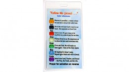 Salvation Key Rings / Zipper Pulls Laminated Message Cards