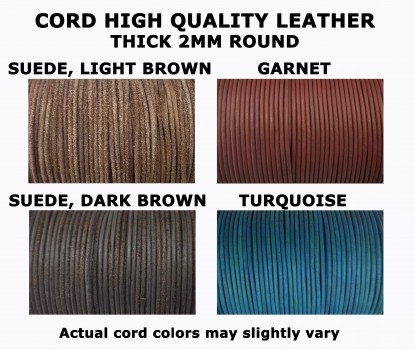 100 meters (328 ft.) - 2mm Genuine Leather Cord