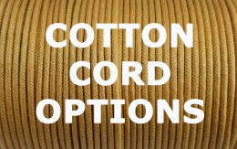 100 meters (328 ft.) - 2mm Waxed Round Braided Cotton Cord