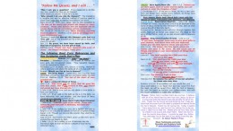 Salvation Bracelet Gospel Scripture Cards show Bead Color Meanings